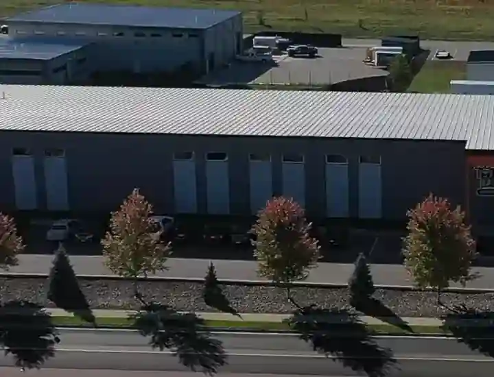 Aerial view of the Medieval Metalwerx facility